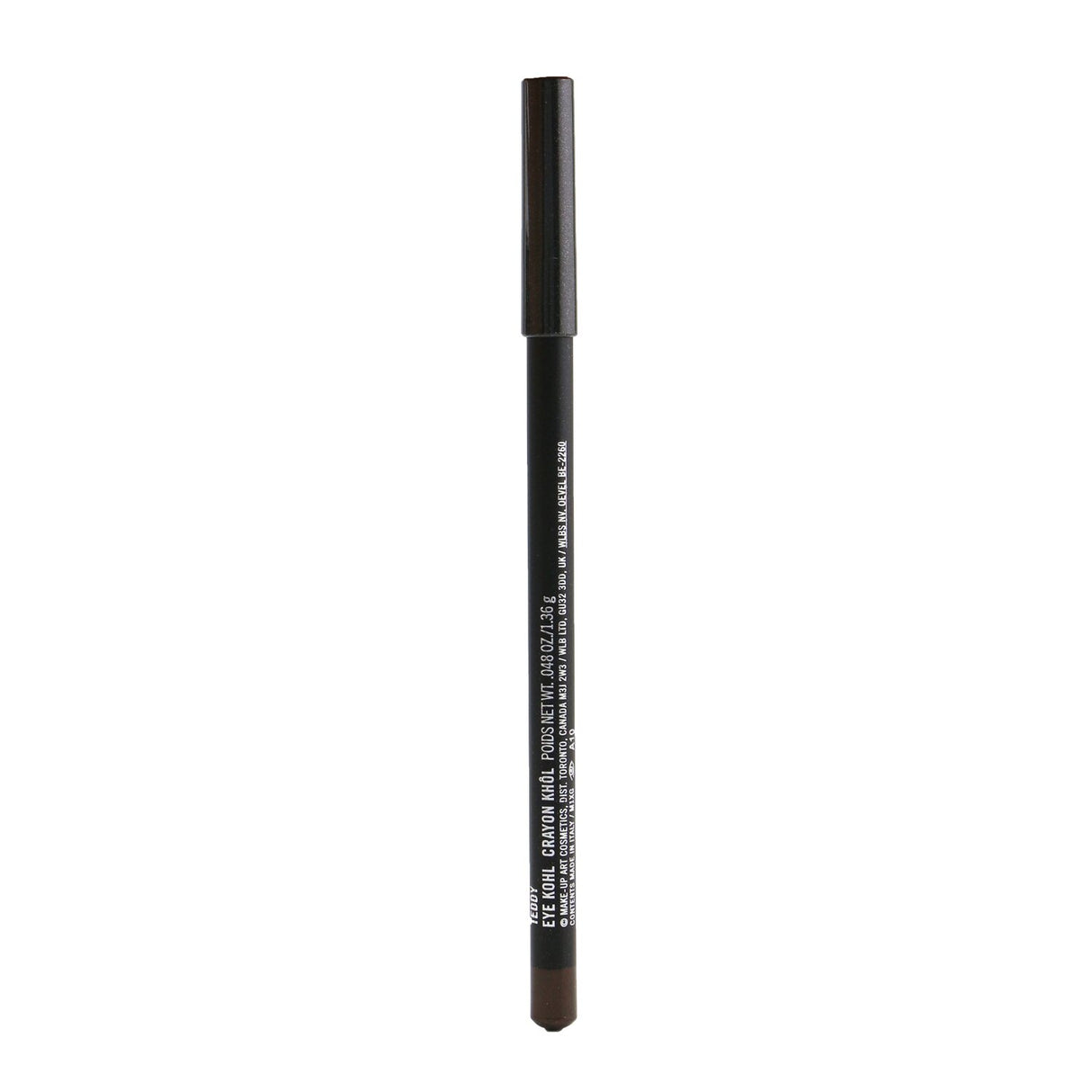 MAC Eye Kohl in Teddy, a deep brown eyeliner, perfect for effortless application and long-lasting sultry looks.