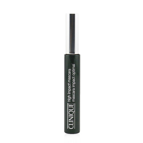 Clinique High Impact Mascara in 02 Black/Brown enhances lashes with volume and length for captivating, bold eyes.