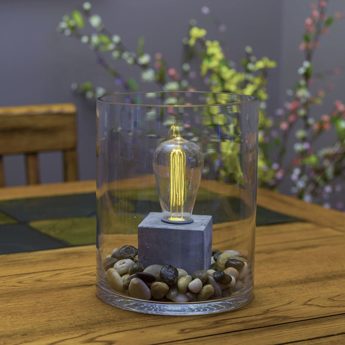 LitezAll Vintage Concrete Edison Light