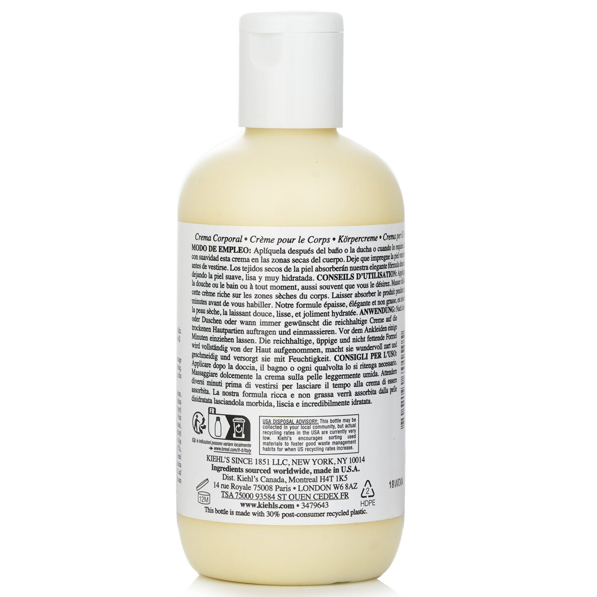 Kiehl's - Creme De Corps Body Moisturizer  - 250ml/8.4oz