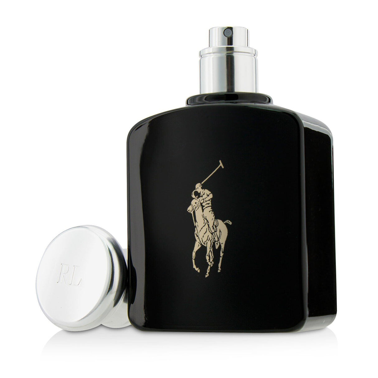 Ralph Lauren Polo Black Eau De Toilette Spray 75ml: Bold men's fragrance with iced mango, silver armoise, and patchouli noir notes.