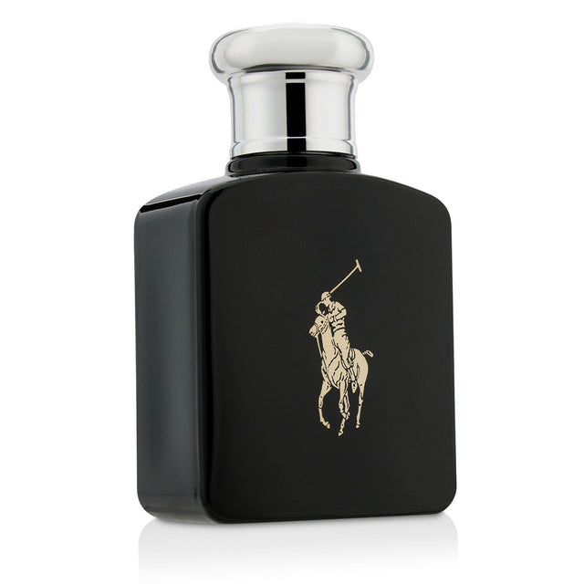 Ralph Lauren Polo Black Eau De Toilette Spray, 75ml, features notes of iced mango, silver armoise, and patchouli noir.