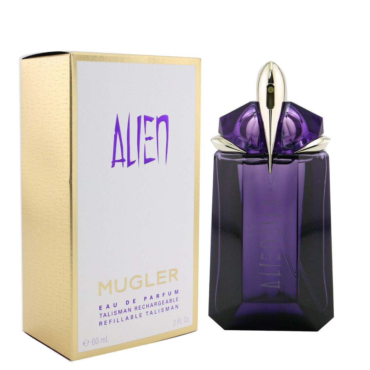 Thierry Mugler Alien Eau De Parfum 60ml is a refillable, enchanting woody fragrance with Jasmine, Woodsy Accord, and Amber notes.