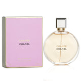 Chanel Chance Eau De Parfum in a 50ml spray, featuring sweet floral notes of jasmine, rose, patchouli, and amber.