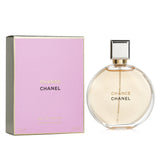 Chanel Chance Eau De Parfum Spray in 100ml, featuring sweet floral notes for a vibrant feminine essence.