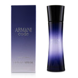 Giorgio Armani Code Femme Eau De Parfum Spray in a 30ml bottle, featuring vibrant citrus and floral notes for a captivating scent.