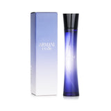 Giorgio Armani Code Femme Eau De Parfum in a 75ml bottle, featuring notes of orange, ginger, and vanilla for a sophisticated scent.