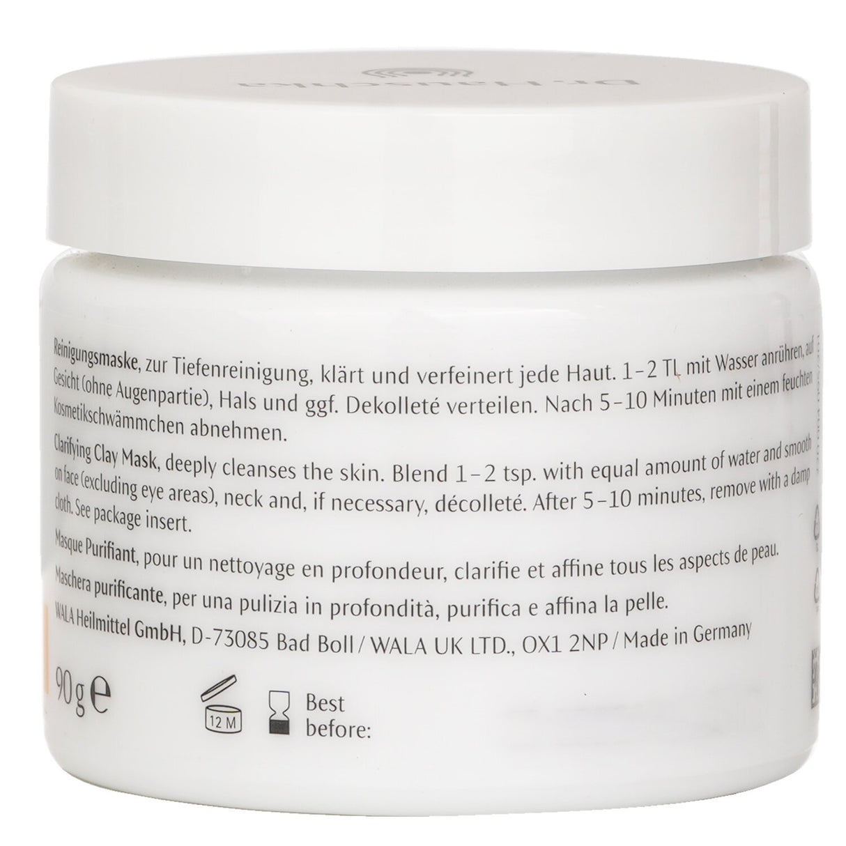 Dr. Hauschka - Clarifying Clay Mask  - 90g/3.17oz