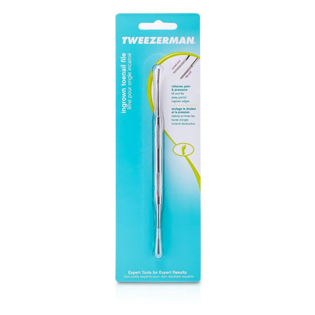 Tweezerman Ingrown Toenail File, durable stainless steel tool for relieving ingrown nail pressure and discomfort.