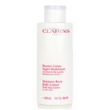 Moisture-rich body lotion with shea butter in a 400ml size, ideal for nourishing and hydrating dry skin.