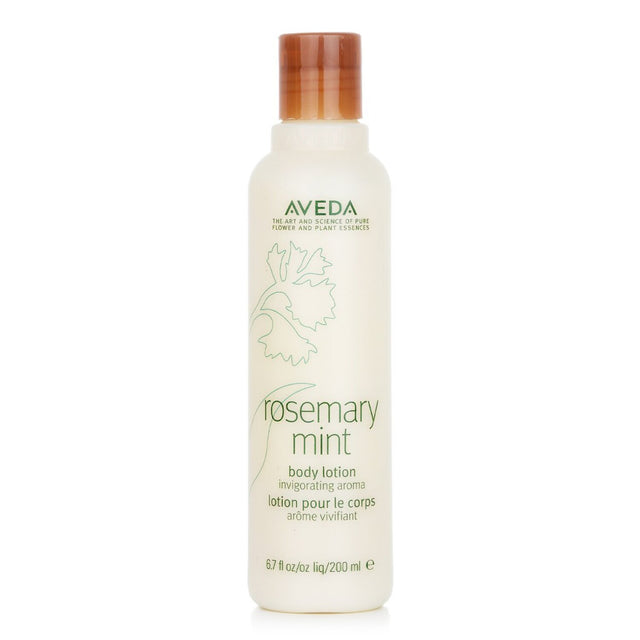 Aveda Rosemary Mint Body Lotion 200ml: lightweight lotion with refreshing rosemary and peppermint for soft, smooth skin.