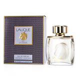 Lalique Equus Eau De Parfum Spray 75ml, a fresh woody scent for men with citrus, spices, and earthy base notes.