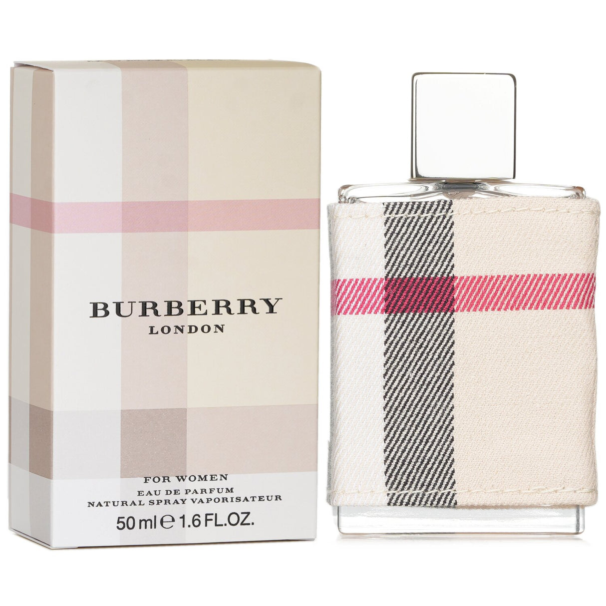 Burberry London Eau De Parfum Spray 50ml, featuring floral notes of rose and jasmine, encapsulates elegance and charm.