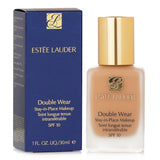 Estee Lauder Double Wear Foundation in Shell Beige offers medium coverage and a semi-matte finish for a flawless, all-day look.