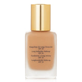 Estee Lauder Double Wear Foundation in Shell Beige, 30ml, offers medium coverage, SPF 10, and a comfortable semi-matte finish.