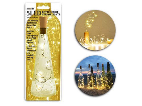 Wine Bottle Cork 5 LED String Lights - 50cm (Set of 48)