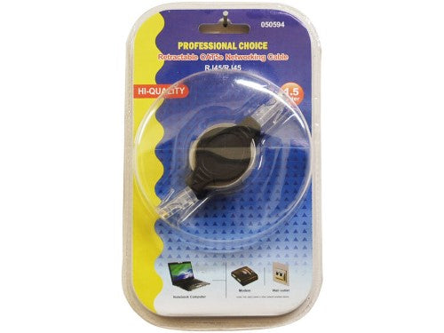 Retractable 1.5m Cat5e networking cable set of 12 for versatile, organized internet connections and data transfer.