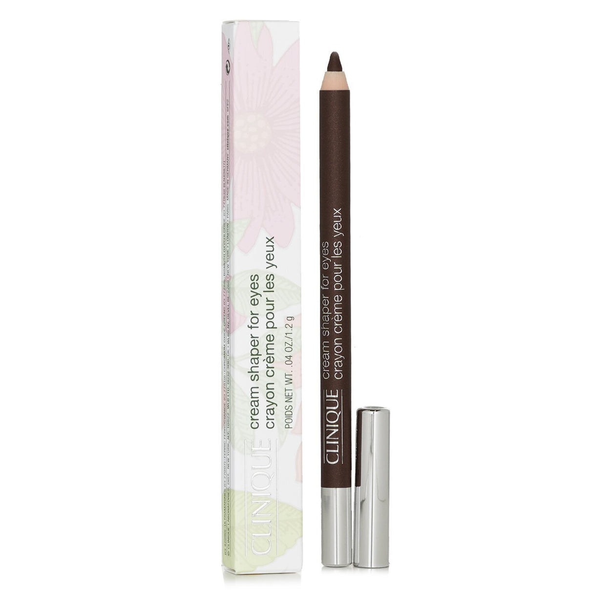 Clinique Cream Shaper for Eyes #105 Chocolate Lustre: creamy eye pencil with shimmer, long-lasting, water-resistant, precise application.