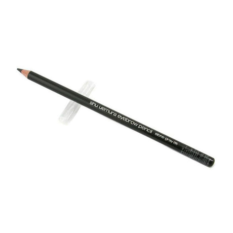 Shu Uemura H9 Hard Formula Eyebrow Pencil in #05 Stone Gray, offering customizable, smudge-proof, and natural-looking brows.