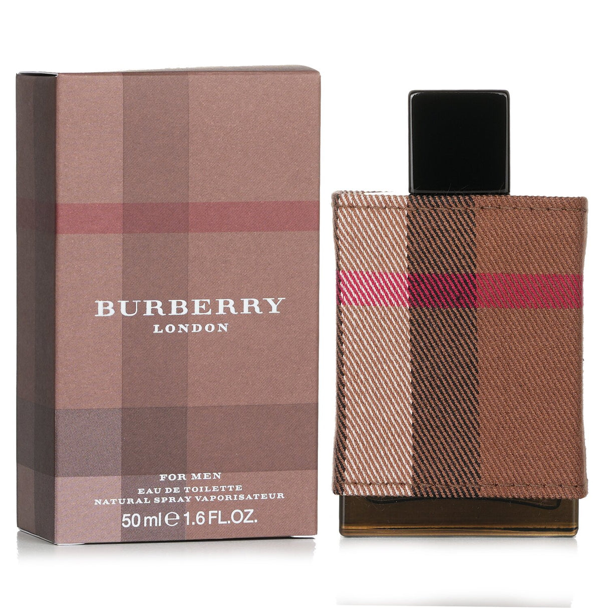 Burberry London Eau De Toilette Spray 50ml, a refined woody ambery fragrance for men with notes of bergamot, leather, and tobacco.