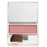 Silky, oil-free Clinique Blushing Blush in #107 Sunset Glow enhances cheeks with a natural, long-lasting flush.