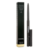 Chanel Stylo Yeux Waterproof eyeliner in #10 Ebene offers a deep black, long-lasting line that resists smudging and water.