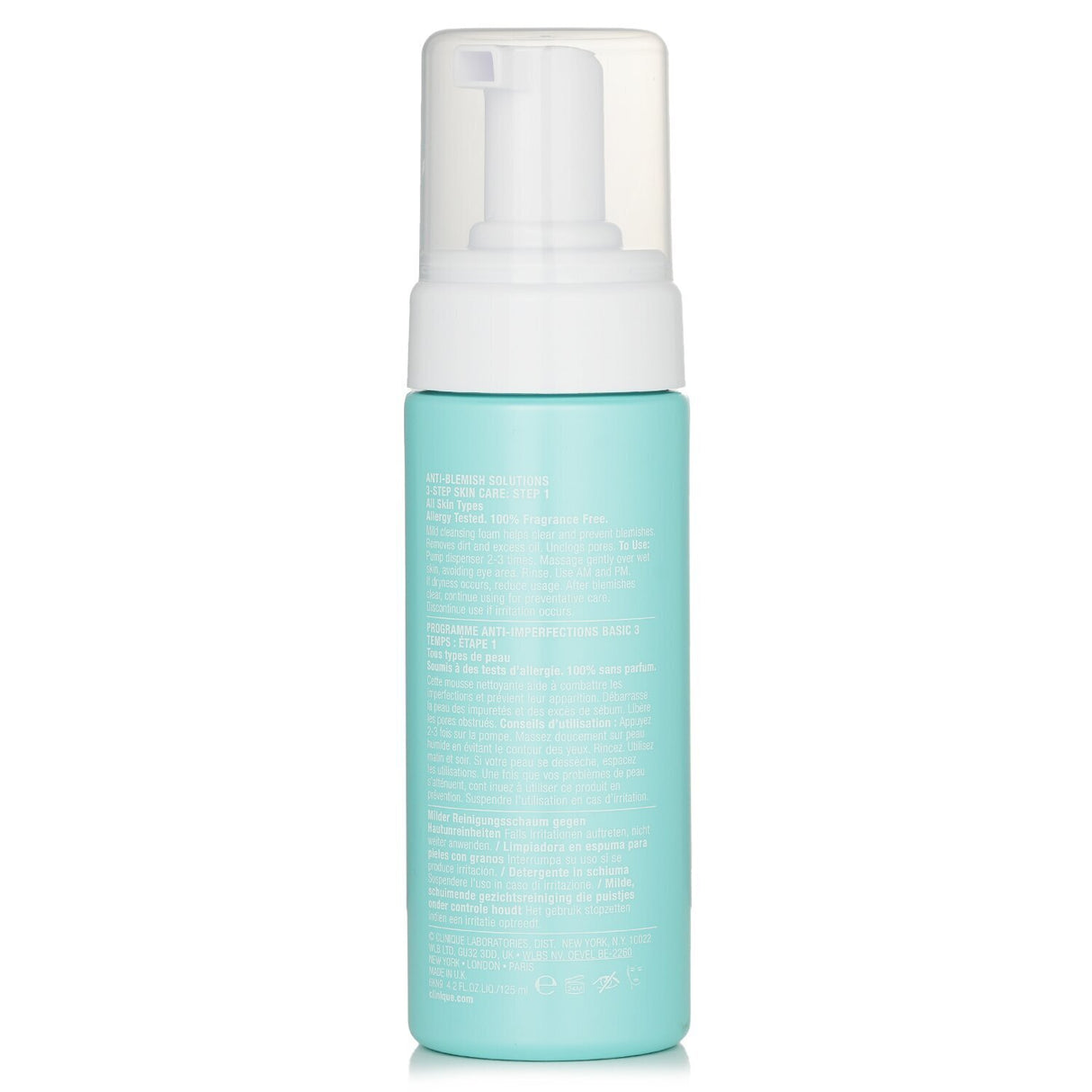 Clinique - Anti-Blemish Solutions Cleansing Foam - For All Skin Types  - 125ml/4