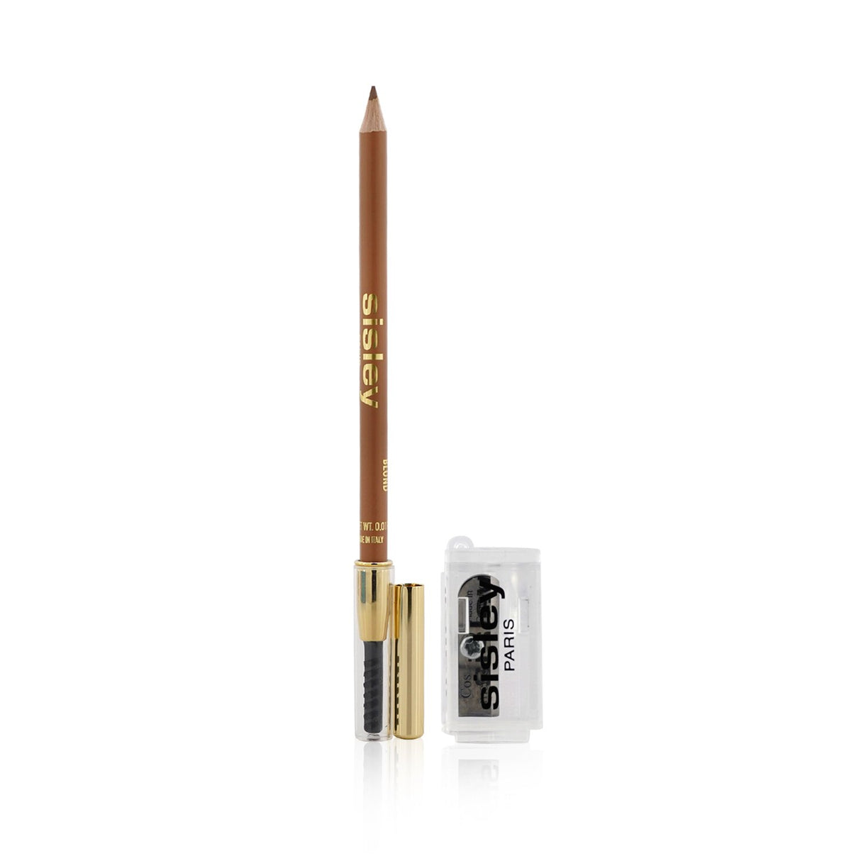 High-precision Sisley eyebrow pencil with brush and sharpener, perfect for defining and filling brows for a natural look.