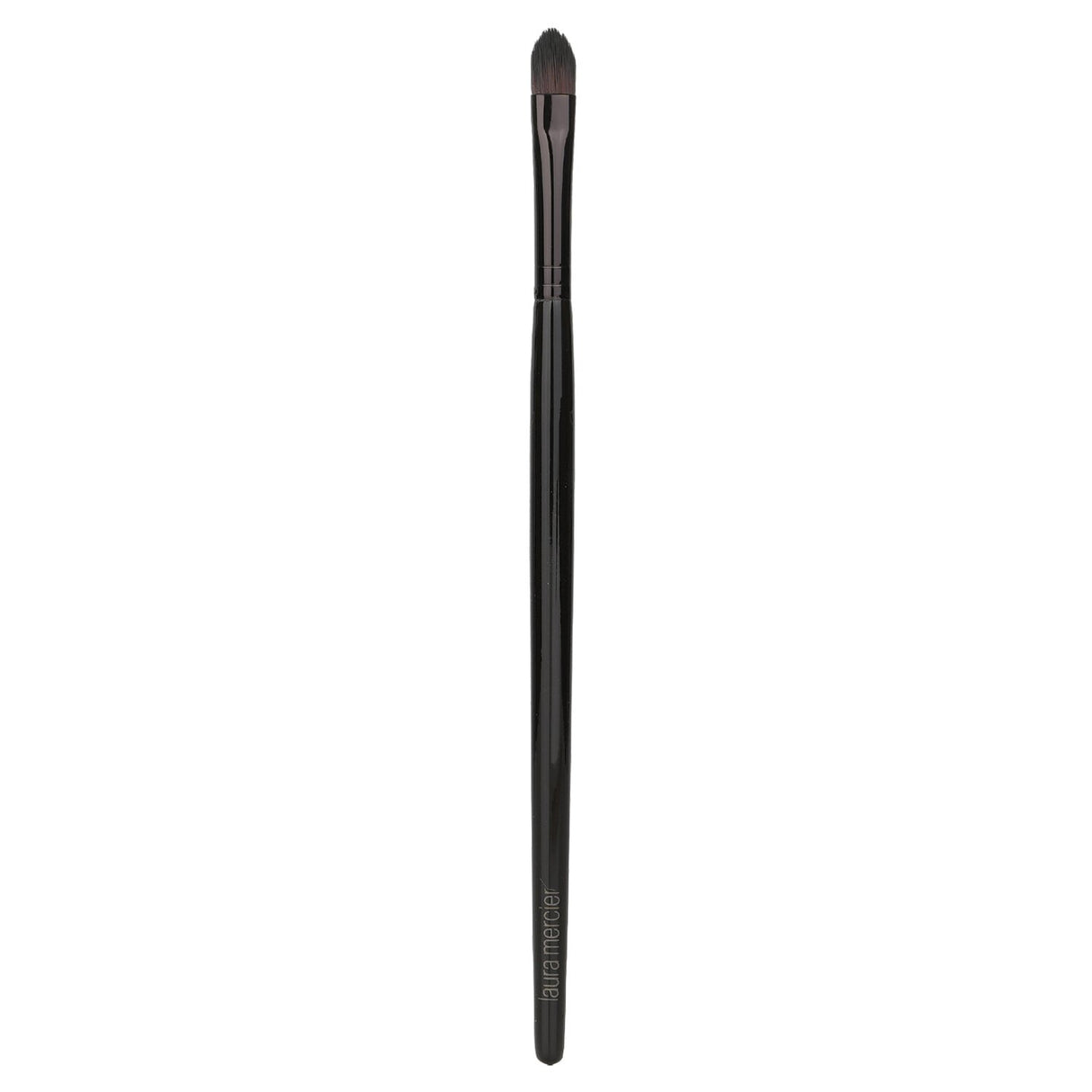 Laura Mercier long-handled Creme Eye Detail Brush with flat bristles for precise cream eyeshadow application and intricate detailing.