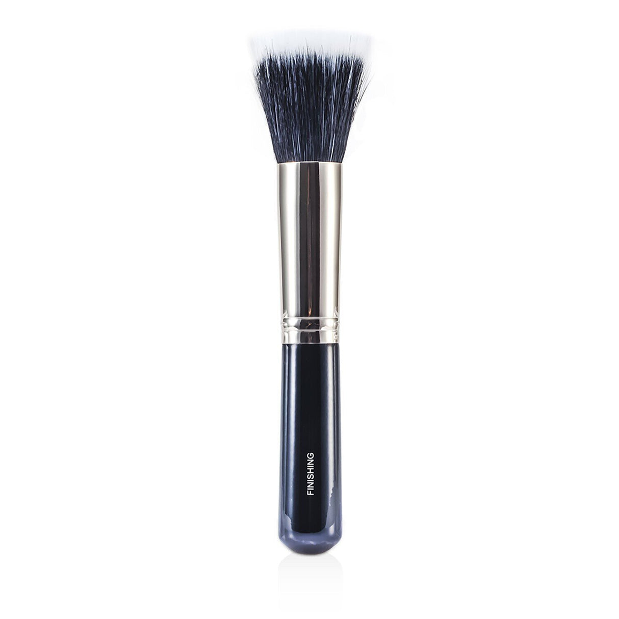 A high-quality makeup brush with natural and synthetic fibers for flawless, buildable color application.