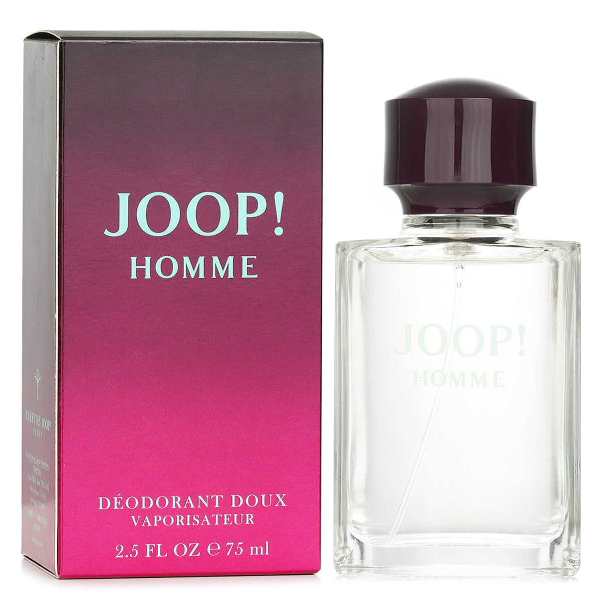 Joop Homme Deodorant Spray 75ml, offering long-lasting odor protection and a refreshing scent for the modern man.