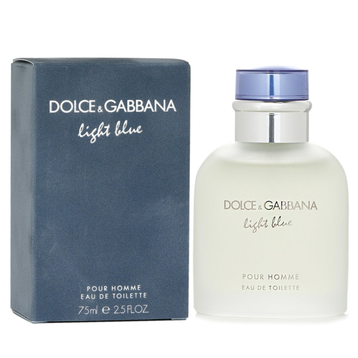 Dolce & Gabbana Homme Light Blue Eau De Toilette Spray, a refreshing citrus and wood fragrance for the modern man, 75ml.