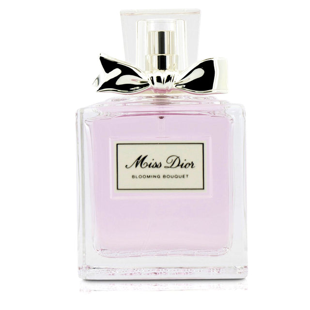 Christian Dior Miss Dior Blooming Bouquet Eau De Toilette in a 100ml bottle, featuring floral notes of mandarin and peony.