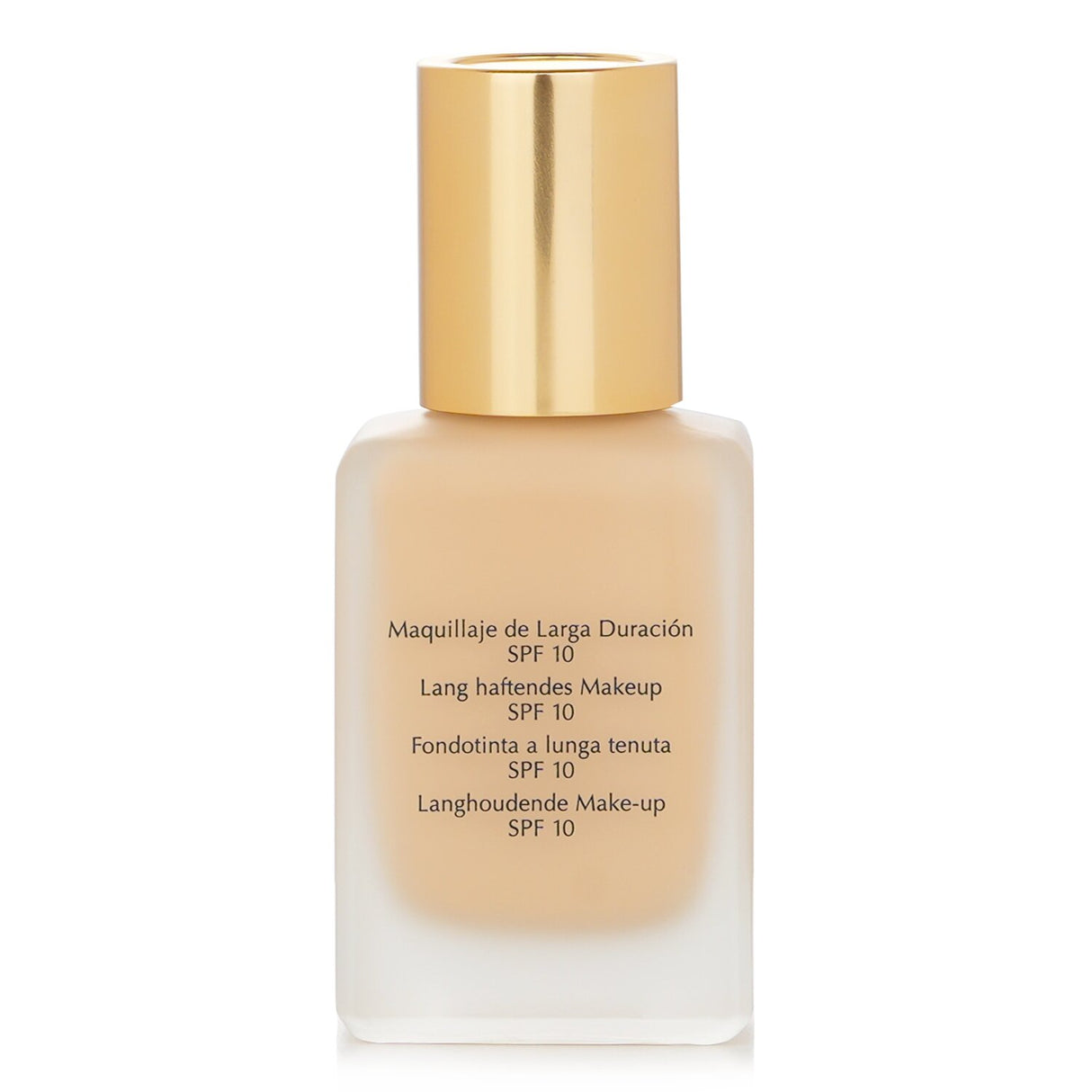 Estee Lauder Double Wear foundation in No. 17 Bone offers medium coverage, semi-matte finish, and is lightweight and oil-free.