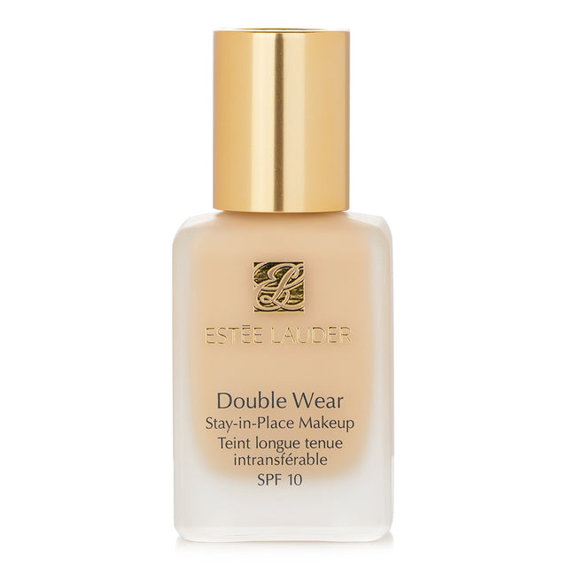 Estee Lauder Double Wear Foundation No. 17 Bone, 30ml, offers medium coverage and a semi-matte finish for a natural look.