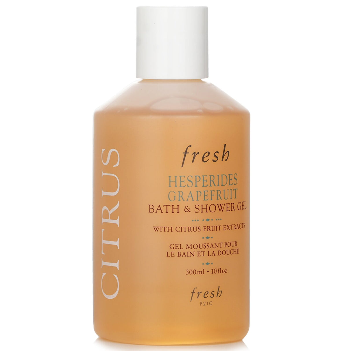 Invigorating grapefruit bath and shower gel with Shea Butter for hydration and a refreshing citrus scent.