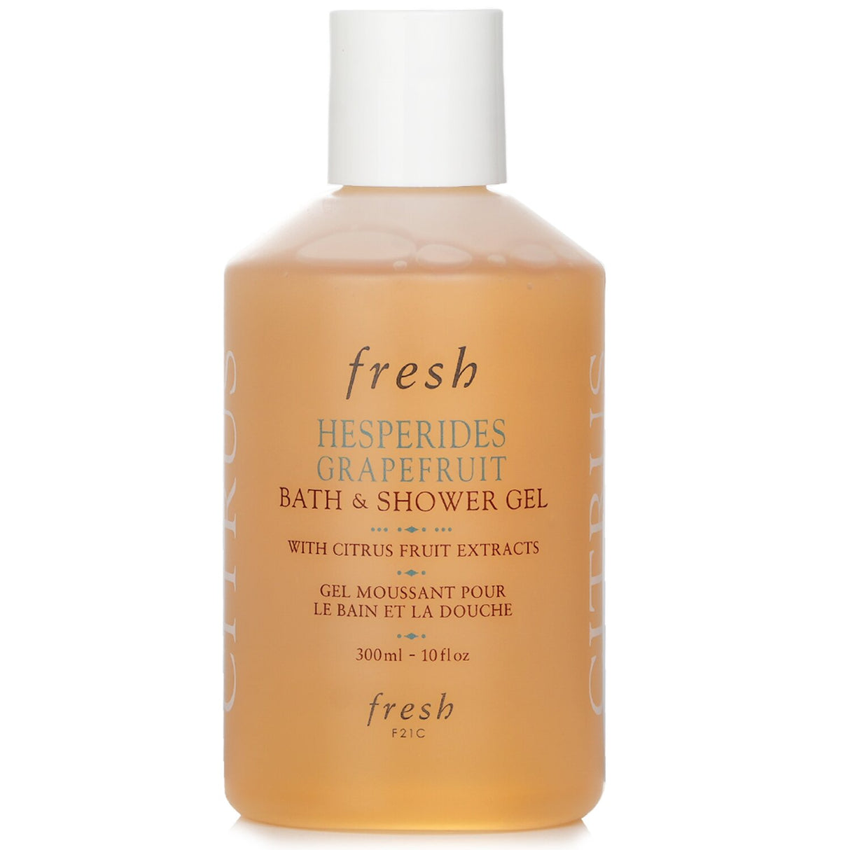 Refreshing grapefruit bath gel in 300ml, enriched with Shea Butter and vitamins for soft, revitalized skin.