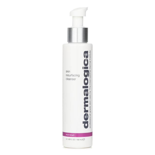 Dermalogica Age Smart Skin Resurfacing Cleanser in a 150ml bottle, featuring Lactic Acid and Rose Flower Oil for rejuvenating mature skin.