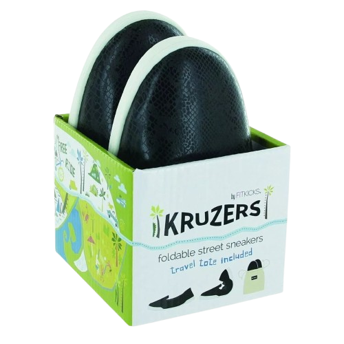 Kruzers Foldable Street Sneakers - Small Black