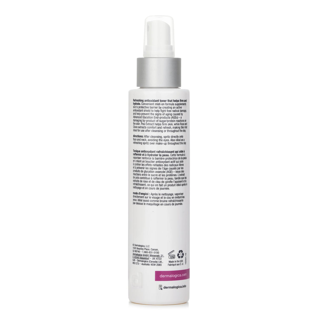 Refreshing Dermalogica Age Smart Antioxidant Hydramist in a 150ml bottle, hydrates and firms mature skin with Hyaluronic Acid.