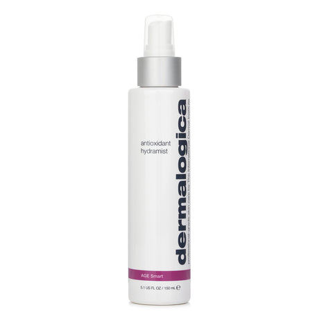 Refreshing 150ml hydramist by Dermalogica, packed with antioxidants, Hyaluronic Acid, and soothing extracts for youthful, radiant skin.