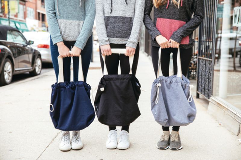 Reversable Drawstring Tote - 12pcs