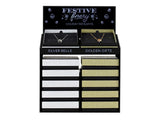 Bells & Bows Xmas Pendants Display - 12pcs