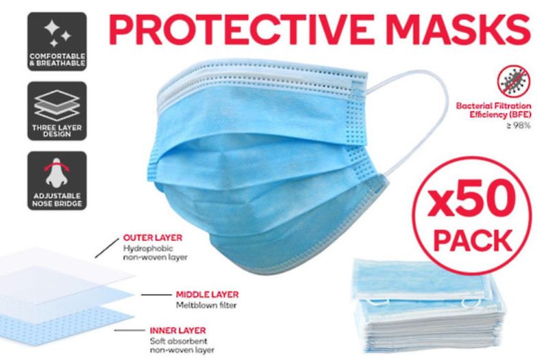Surgical Mask Pack - 50pcs