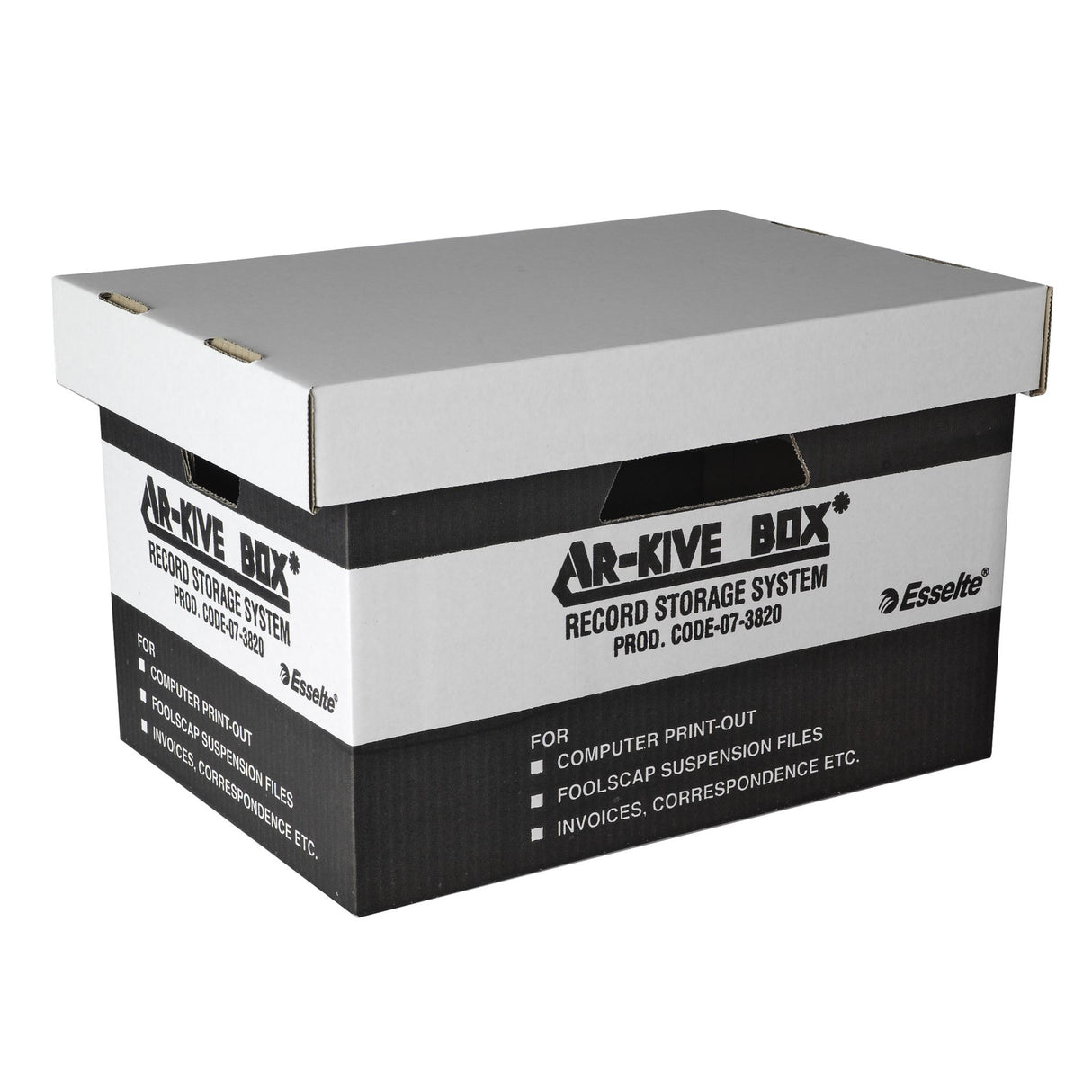 ESSELTE ARCHIVE BOX Black/White