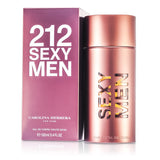 Carolina Herrera - 212 Sexy Men Eau De Toilette, 100ml, showcasing an urban fragrance with notes of bergamot, cardamom, and sandalwood.