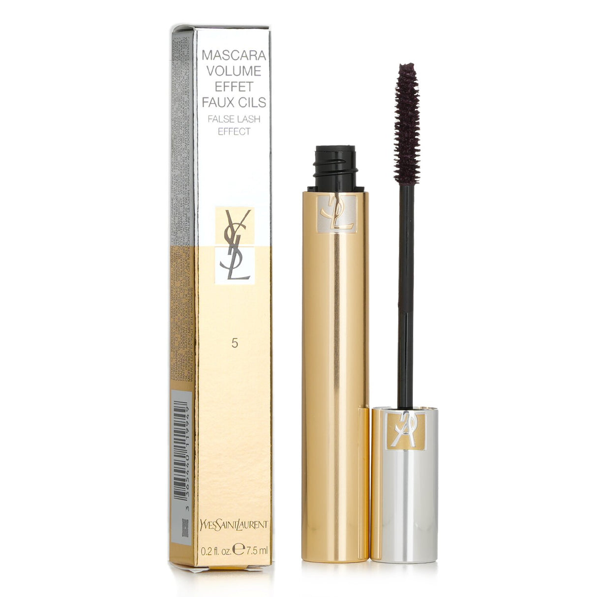 Yves Saint Laurent Burgundy Mascara for volumized, defined lashes with innovative brush and Triple-Film Complex for long-lasting wear.