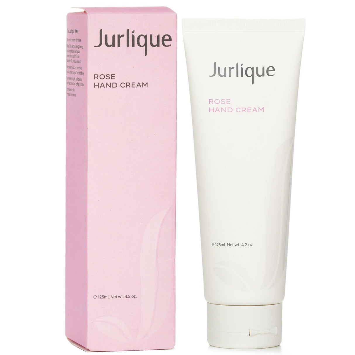 Luxurious Jurlique Rose Hand Cream in 125ml for instant hydration, enriched with Rose Essential Oil and herbal antioxidants.