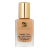 Estee Lauder Double Wear foundation in No. 37 Tawny, offering medium coverage, semi-matte finish, and SPF 10 for all-day wear.