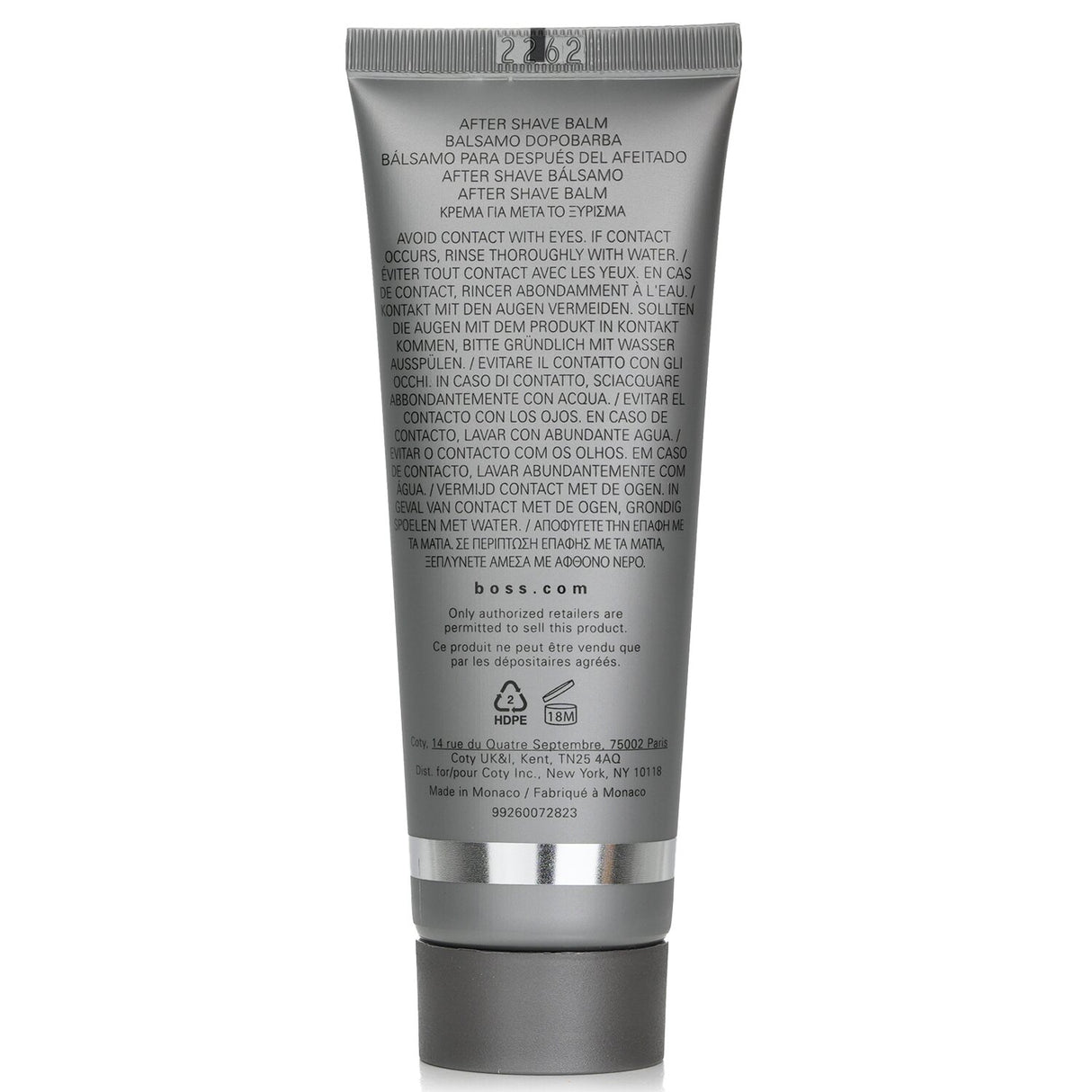 Hugo Boss Boss Bottled After Shave Balm in a 75ml tube, designed to soothe, hydrate, and refine just-shaved skin.